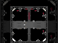 500×500×68mm هر دو داخل و خارج از خانه کابینت LED آلومینیومی