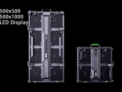 هر دو کابینت آلومینیومی داخلی و خارجی از ماژول های صفحه نمایش LED 250 × 250 میلی متر