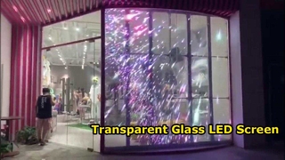 صفحه نمایش LED شیشه ای شفاف