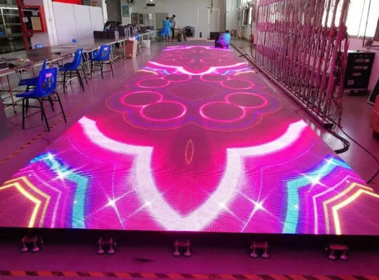 نورپردازی سبک وزن و دوامدار در داخل و خارج از خانه LED فلور تایل اسکرین RGB تغییر رنگ