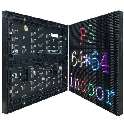 ماژول تمام رنگی LED ماتریس 192x192mm 64x64pixel P3 صفحه نمایش LED داخلی SMD2121