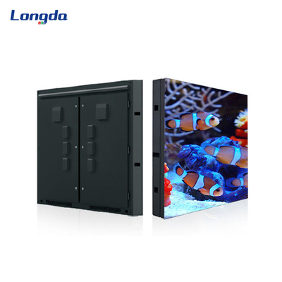 IP65 P8 P10 دیوارهای ویدئویی LED در فضای باز 320 * 160 میلی متر صفحه نمایش رنگی ضد آب