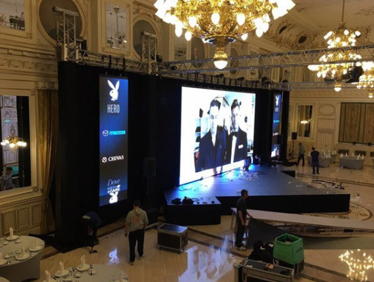 صفحه نمایش LED Full Color P3.91 اجاره فضای داخلی HD Stage