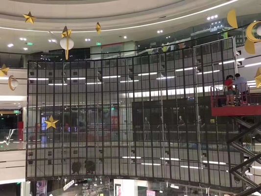 صفحه نمایش LED شیشه‌ای شفاف با شفافیت بالا، زاویه دید وسیع و مصرف انرژی کم برای استفاده داخلی و خارجی