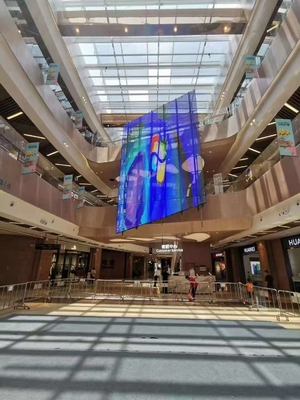 صفحه نمایش LED شفاف روی دیوار / سقف / کف برای داخل / خارج از منزل