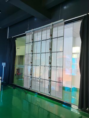 75٪ صفحه نمایش LED شفاف فضای نصب داخلی / خارجی