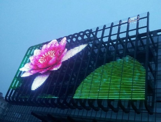 نمایشگر LED شیشه ای شفاف وسعت رنگی وسیع سبک وزن
