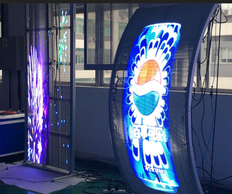 تصاویری با وضوح بالا صفحه نمایش LED شفاف روشن