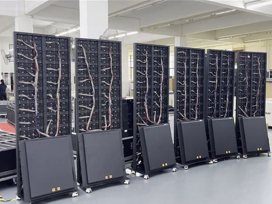 نمایشگر پوستر LED دو طرفه کم مصرف و با روشنایی بالا، دیوار ویدیویی تبلیغاتی چند منظوره رنگارنگ