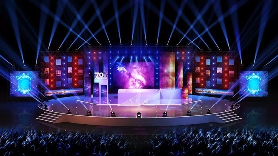نمایشگر LED اجاره ای با نرخ تازه سازی بالا 3840 هرتز در مقیاس خاکستری 14 بیتی