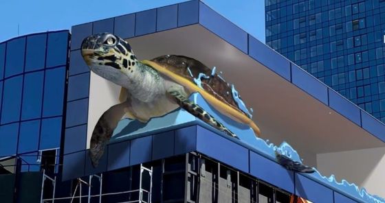 P5.71 RGB نگهدارنده آلومینیومی صفحه نمایش LED سه بعدی حرفه ای در فضای باز با چشم غیر مسلح