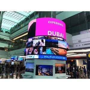 P1.538 Indoor Front Service Led Screen Thin Flexible Curved Led Panel Wall