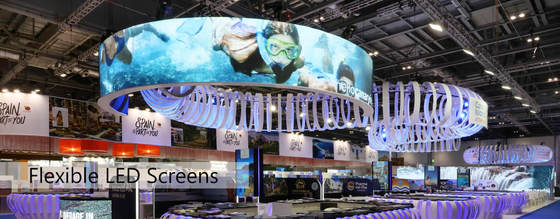 1/16S Indoor Flexible Rental Led Display Screen For Shopping Center