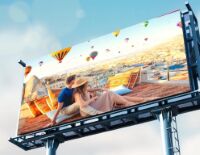 بیلبورد دیجیتال P10 با روشنایی بالا در فضای باز، کابینت آهنی 960*960 میلی‌متری برای نمایشگر تجاری