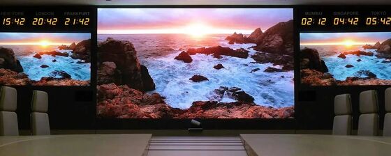 کابینت بسیار نازک 22.5mm ضخامت LED وزن سبک رزولوشن بالا برای اتاق جلسه