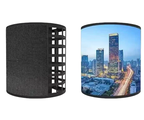 تمام رنگی 64 × 64 منحنی نرم صفحه نمایش LED صفحه نمایش سیستم کنترل Kystar Mooncell