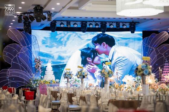 صفحه نمایش LED عروسی PH4.81 میلی متر ضد آب DJ LED Display 1R1G1B ISO9001