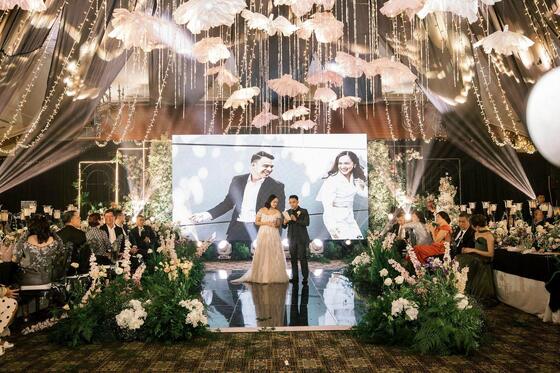 صفحه نمایش LED عروسی PH4.81 میلی متر ضد آب DJ LED Display 1R1G1B ISO9001