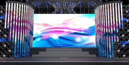 صفحه نمایش منحنی ال ای دی تبلیغات داخلی قابل حمل P3.91 اسکن 900cd 43
