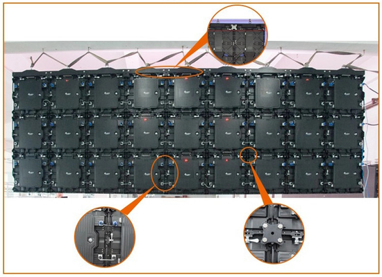 نمایشگر LED اجاره ای قابل حمل 4500cd/M2 RoHs CCC IP43