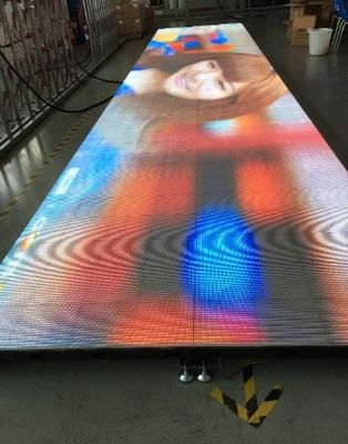 کف رقص LED چند رنگ HD با فرکانس 3840 هرتز و ولتاژ 196 ولت برای صحنه کنسرت