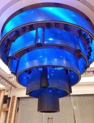 صفحه نمایش ماژول انعطاف پذیر LED 3840Hz ISO14001 نصب مکش مغناطیسی
