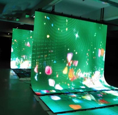 صفحه نمایش ماژول ال ای دی انعطاف پذیر RGB دیوار ویدئویی 600 نیت تا 800 نیت