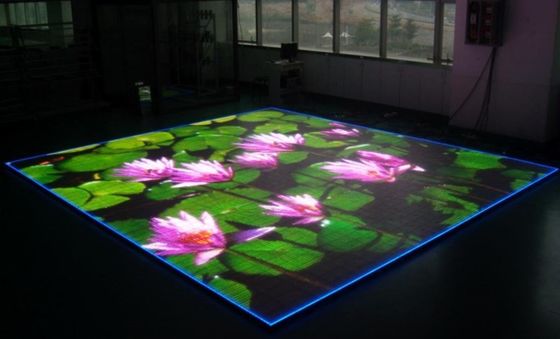 کنترل DMX ، دوام LED صفحه نمایش کاشی کف داخلی / خارجی مواد آلومینیوم آلیاژ درجه بالا