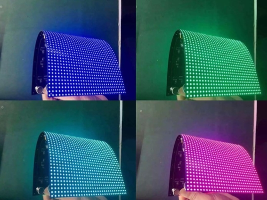 پانل های LED انعطاف پذیر Longda برای ماژول دیوار ویدیویی 1920 هرتز 64x32 نقطه