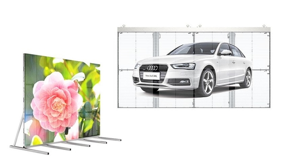 IC 2038 شیشه شفاف صفحه نمایش LED فروشگاه پنجره 8 اسکن P3.9mm