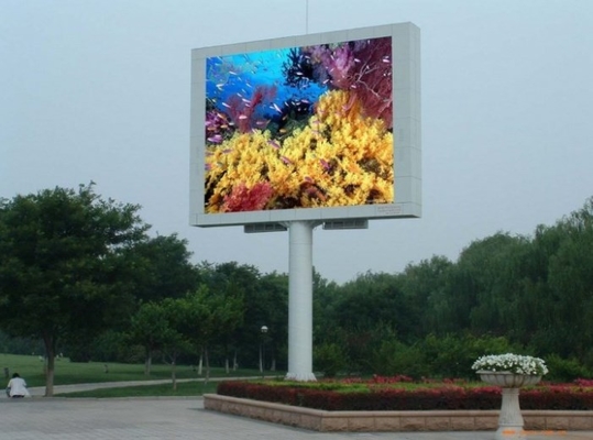 ODM P4 Outdoor LED Video Walls ISO14001 1R1G1B بیلبورد LED تبلیغاتی