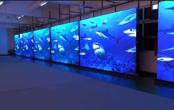 HD IC 2153 Wedding LED Video Wall Screen 1/16 Scan AC220V 522nm