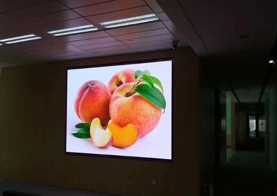 تبلیغات P3.076 نمایشگر LED کامل رنگ داخلی آلومینیوم ریخته گری