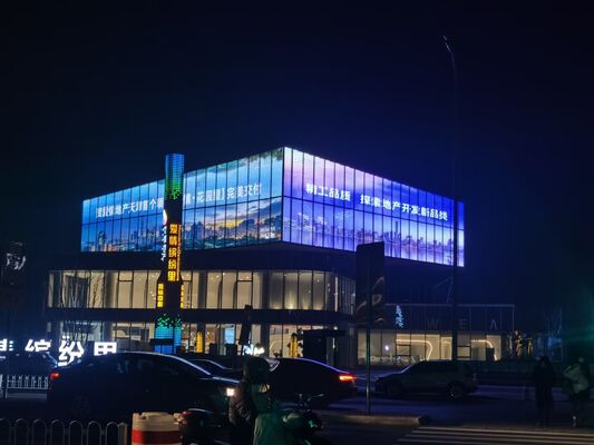 صفحه نمایش LED شفاف با روشنایی بالا و رنگ کامل با اندازه سفارشی برای استفاده داخلی و خارجی